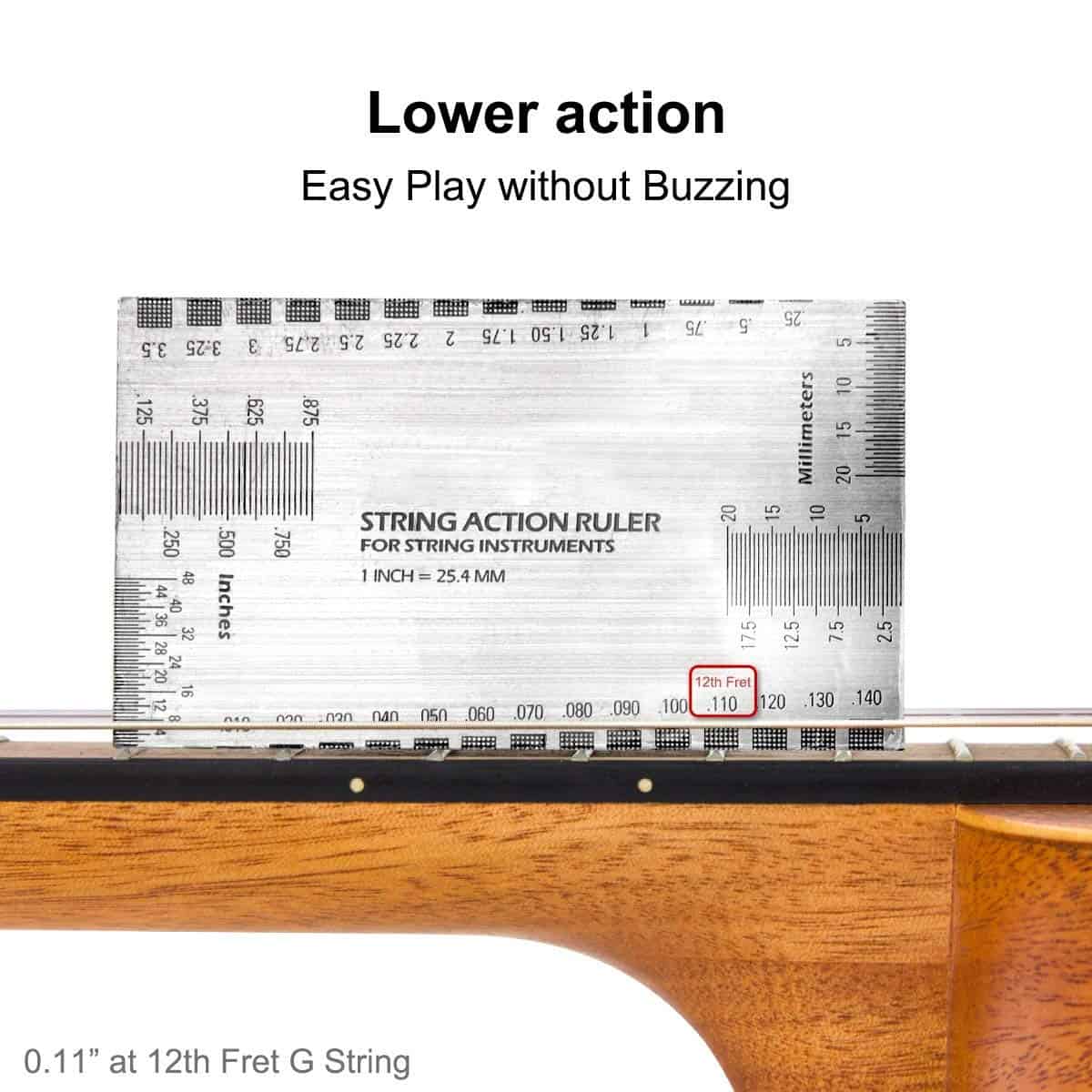 Ukelele Barítono Kmise de 30 pulgadas de Madera de Caoba - Imagen 7