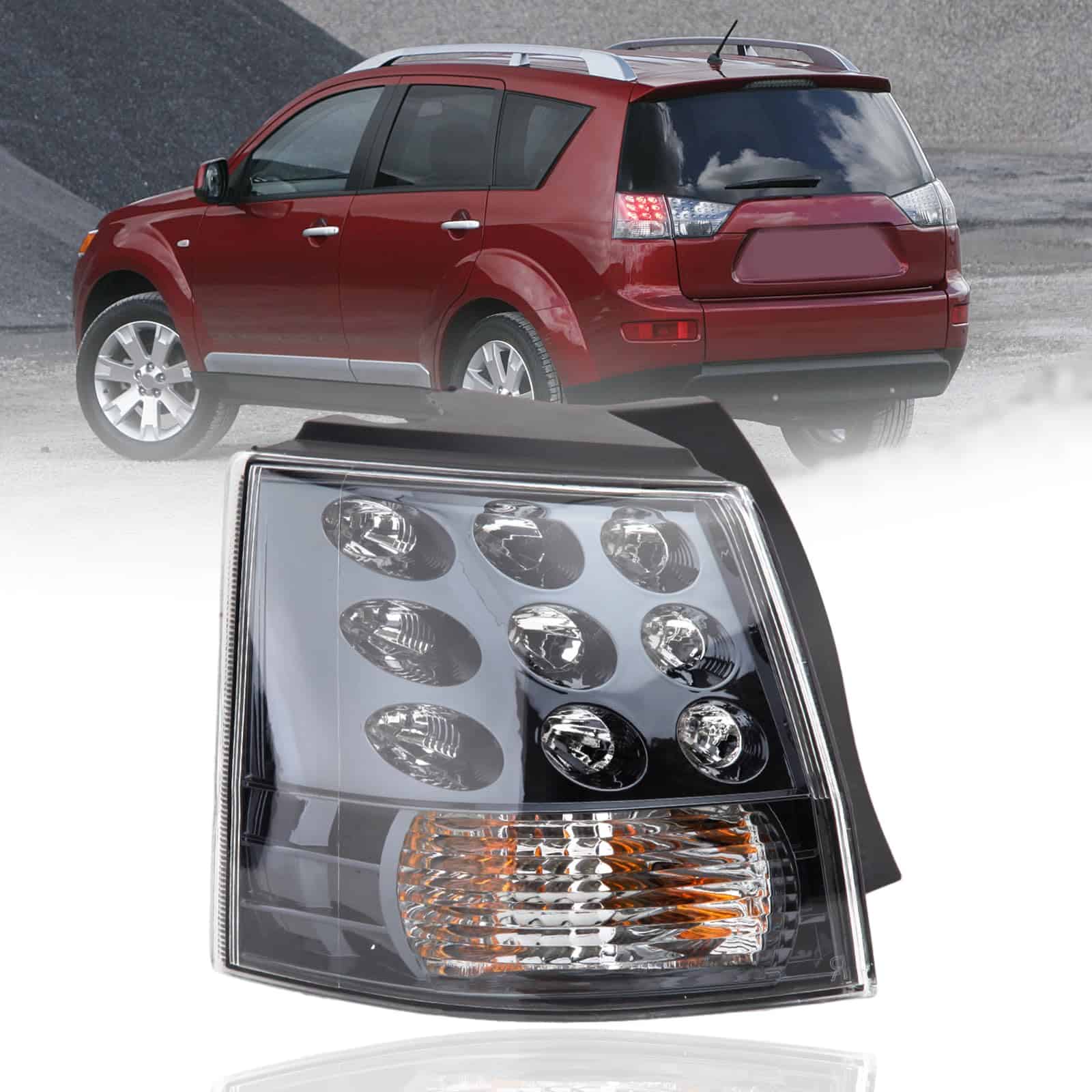 Luz de freno trasera izquierda Clidr para Mitsubishi