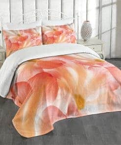 Colcha Lunarable Floral, Flores de Primavera en Detalle de