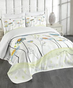 Edredón Lunarable Floral, Tema de Jardinería Flores de