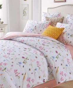 Juego de Ropa de Cama Vintage Softta Patrón de Abeja y Flor