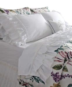 Juego de Sábanas con Volantes Tamaño Queen, Ropa de Cama de