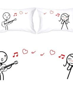 BOLDLOFT Love Me Tender Fundas de Almohada para