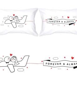 Funda de Almohada para Parejas BoldLoft Forever Always -