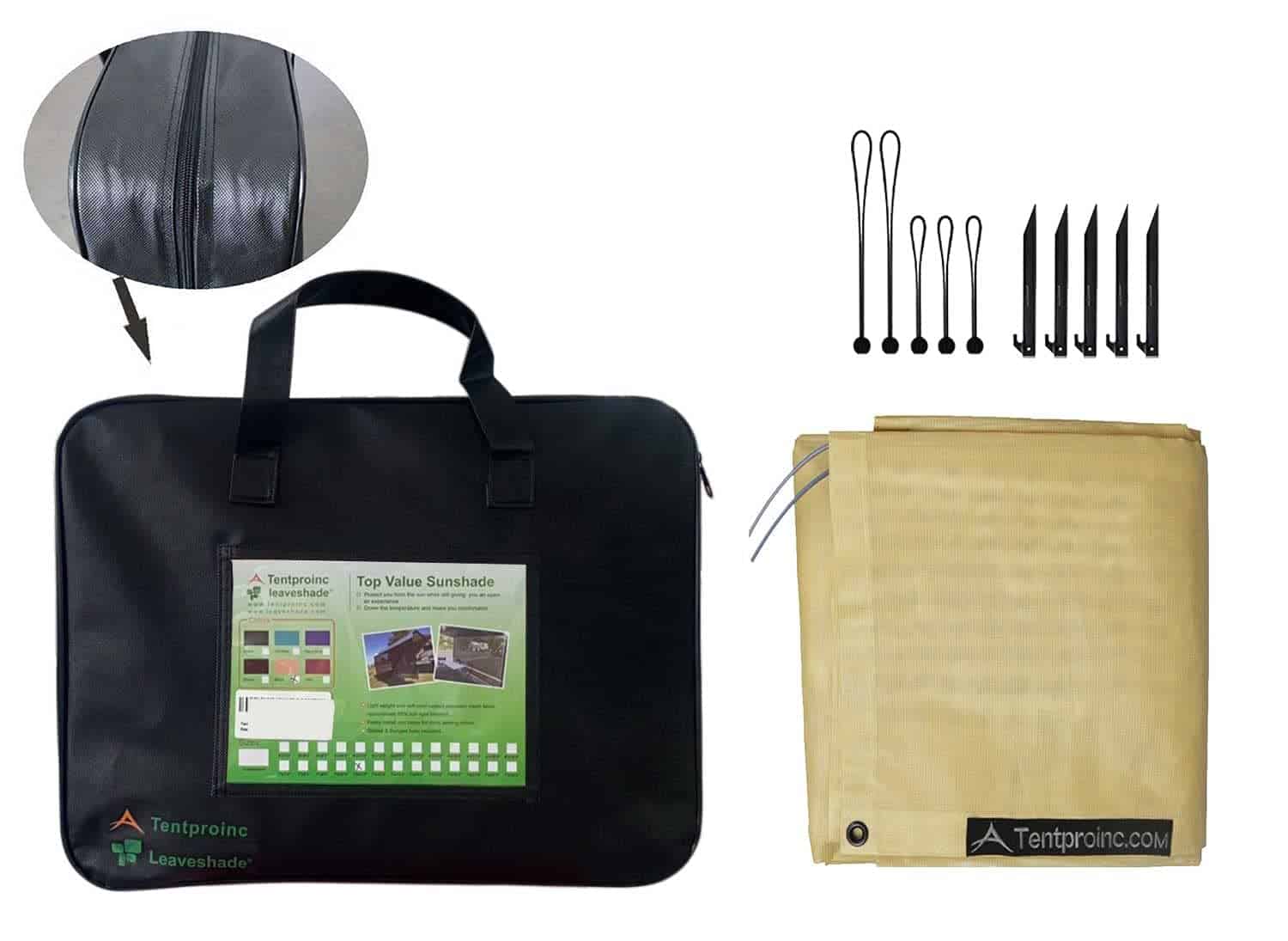 Tentproinc RV Awning Sun Shade Screen 8' X 18' 3'' - Malla - Imagen 5