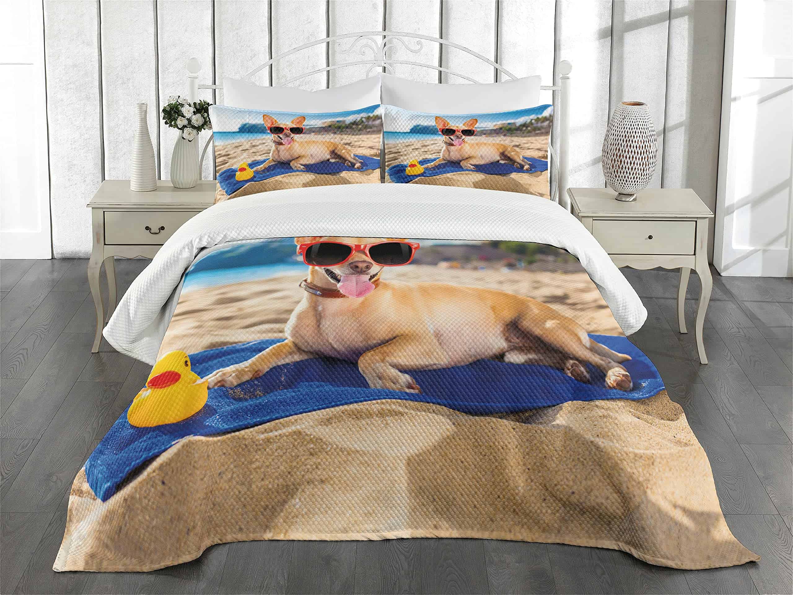 Colcha Decorativa Lunarable Divertida, Perro Chihuahua en - Imagen 3