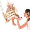 Columpio de Caballo de Madera para Bebés para Porche o