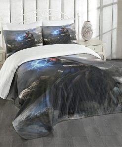 Colcha Lunarable Viking, Thor con Mjolnir y Trueno Volando