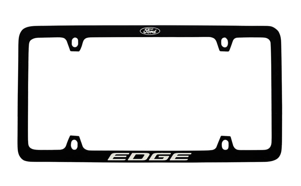 Portaplacas de Metal Negro con Logo Ford Edge - Imagen 3
