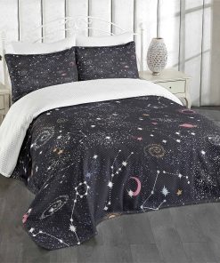 Colcha Lunarable Constelación, Conjunto de 3 piezas con 2