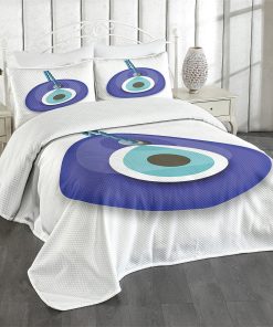 Colcha Lunarable Evil Eye, Tema de Mal de Ojo Turco,