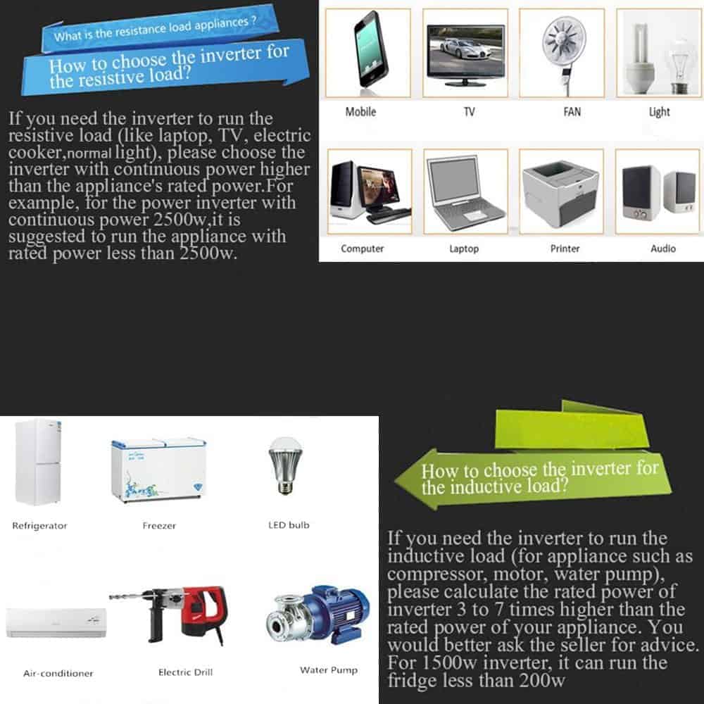 Inversor de Corriente de Coche KRXNY 2500W Onda Sinusoidal - Imagen 10