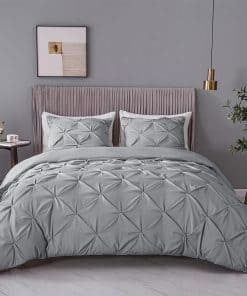 ASHLEYRIVER Juego de Funda Nórdica de Lujo con Pliegues en