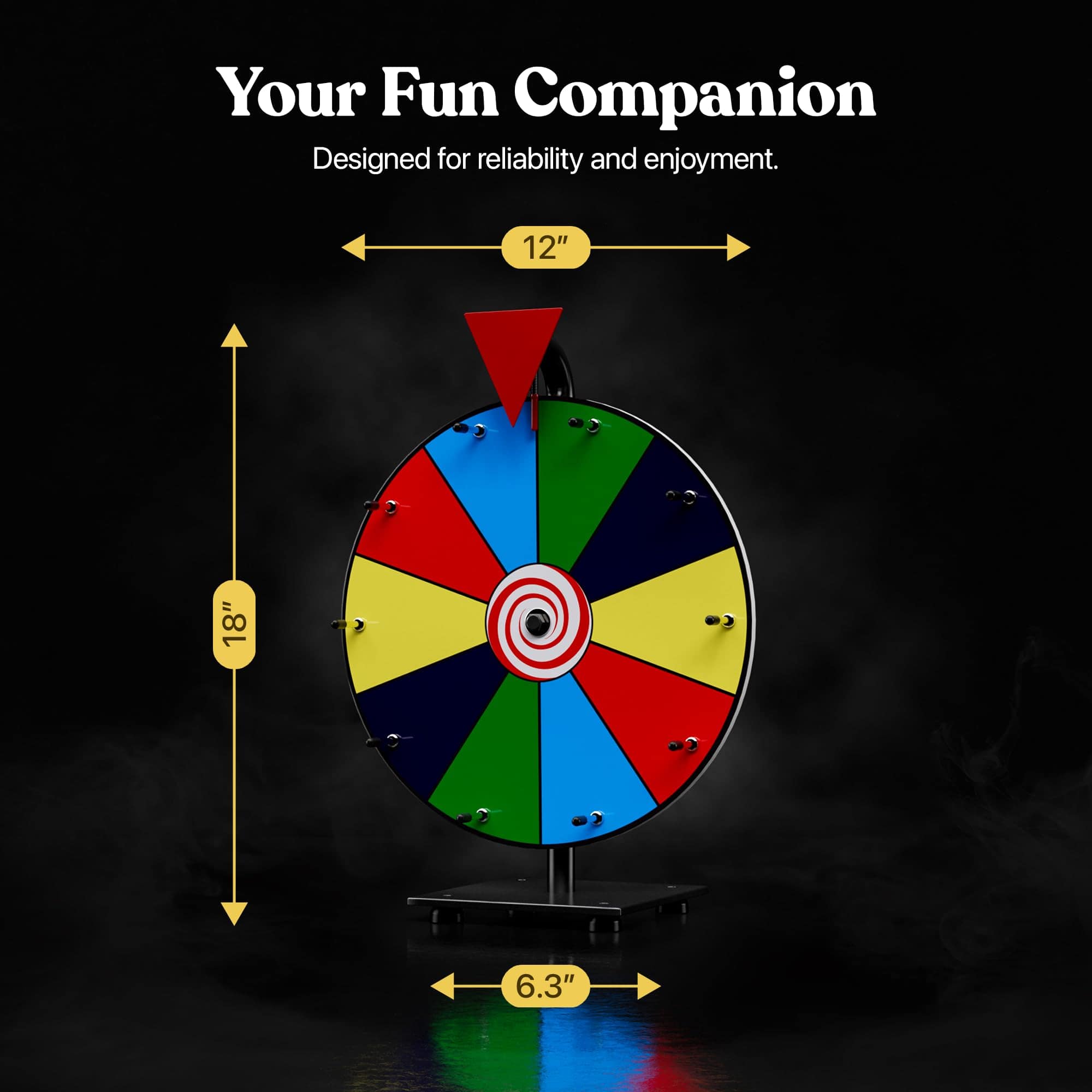 Ruleta de premios giratoria de 12 pulgadas de alta - Imagen 8