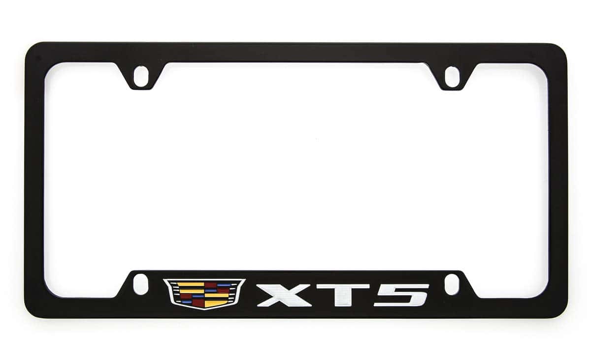 Marco de placa de matrícula de zinc Cadillac XT5 con - Imagen 3