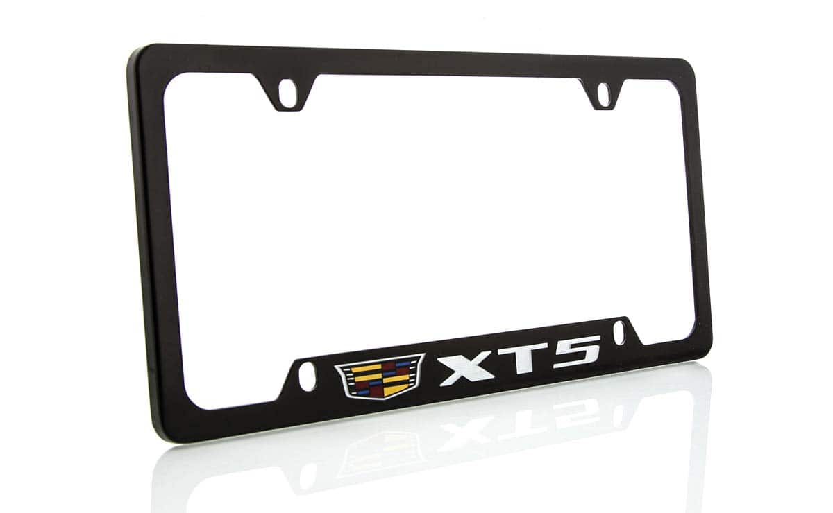 Marco de placa de matrícula de zinc Cadillac XT5 con