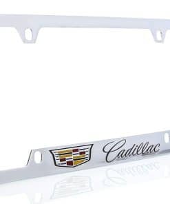 Marco de Placa de Licencia Cadillac con Cresta de Latón con