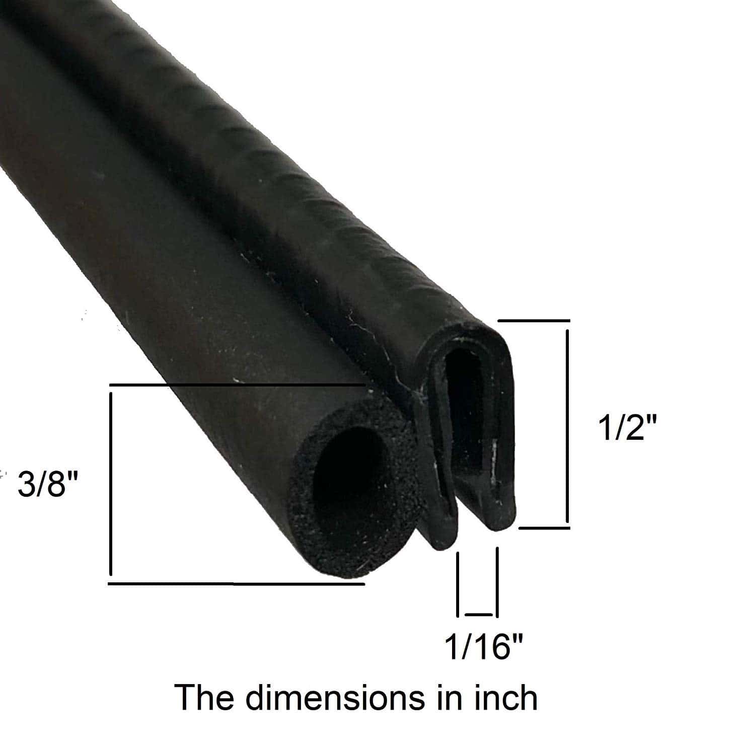 Sello de ajuste con bulbo lateral, diámetro del bulbo 3/8 - Imagen 4