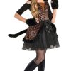 Disfraz de Vestido de Leopardo Negro - Niña XL 14-16, 1