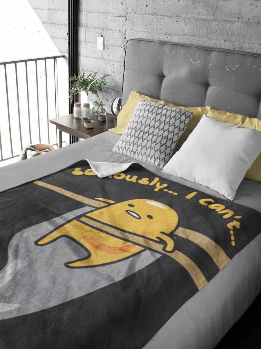 NORTHWEST Gudetama Seriously... I Can't Fleece Super Plush - Imagen 3