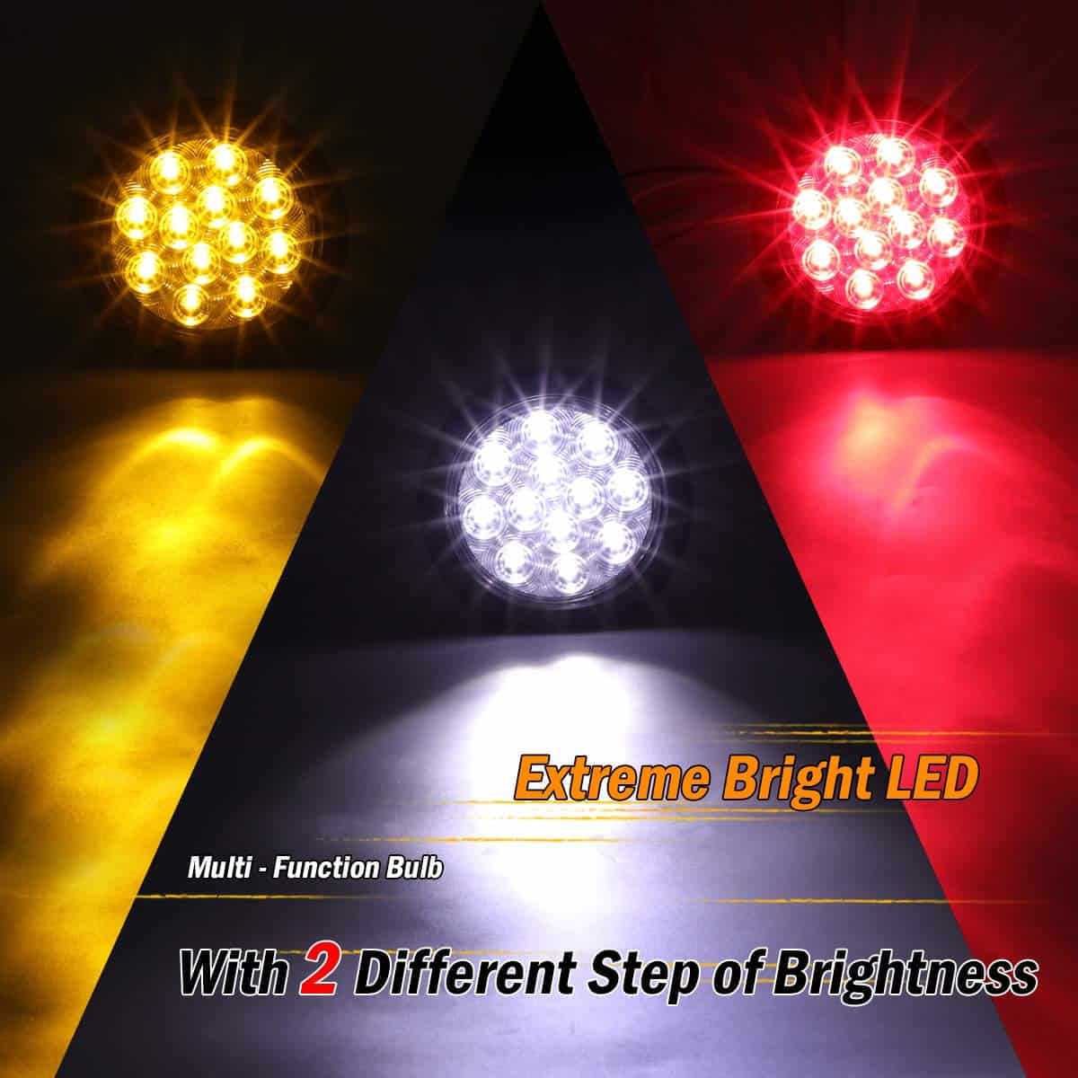 (Pack de 6) Meerkatt 4 Pulgadas 2 Ámbar + 2 Rojo + 2 Blanco - Imagen 8