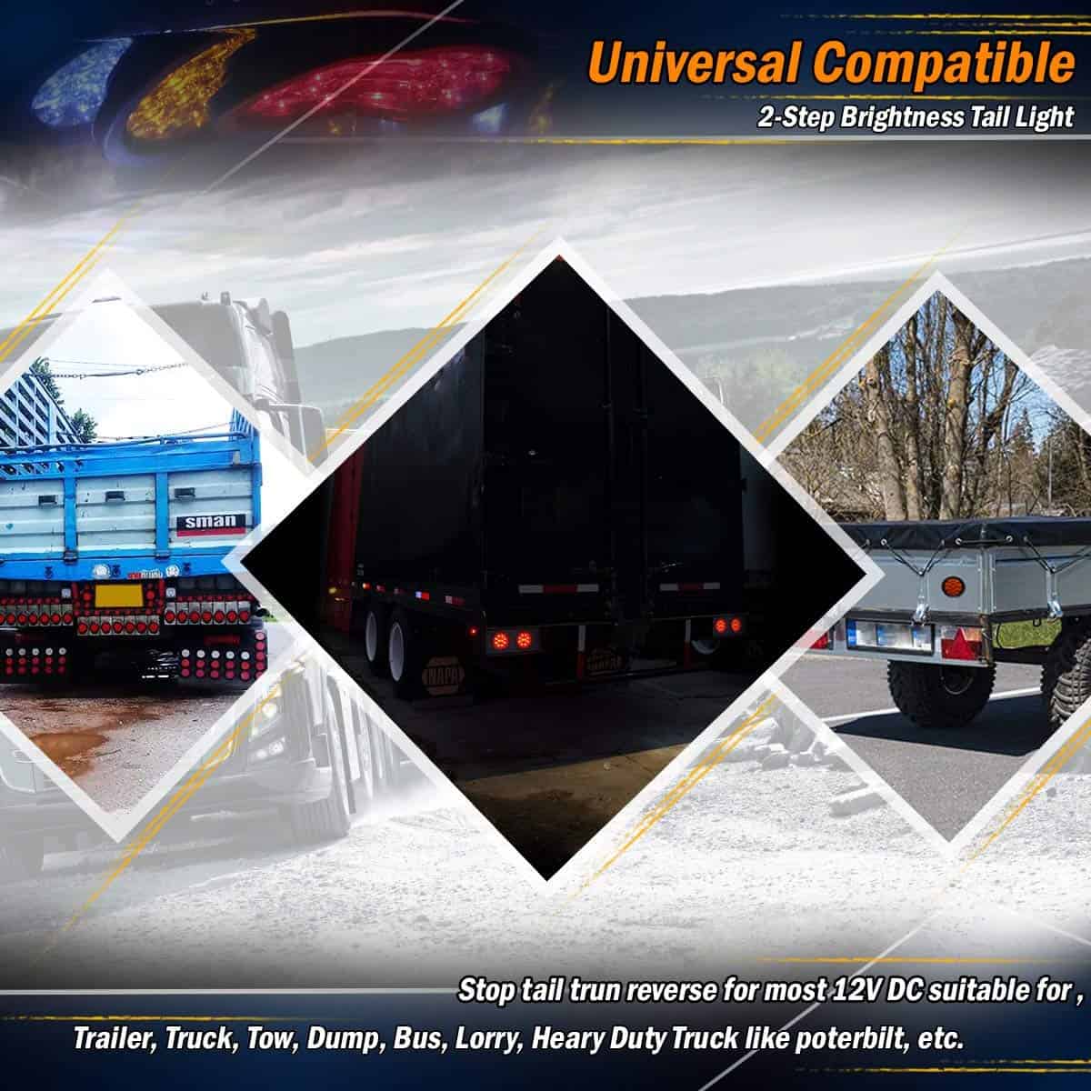 (Pack de 6) Meerkatt 4 Pulgadas 2 Ámbar + 2 Rojo + 2 Blanco - Imagen 9