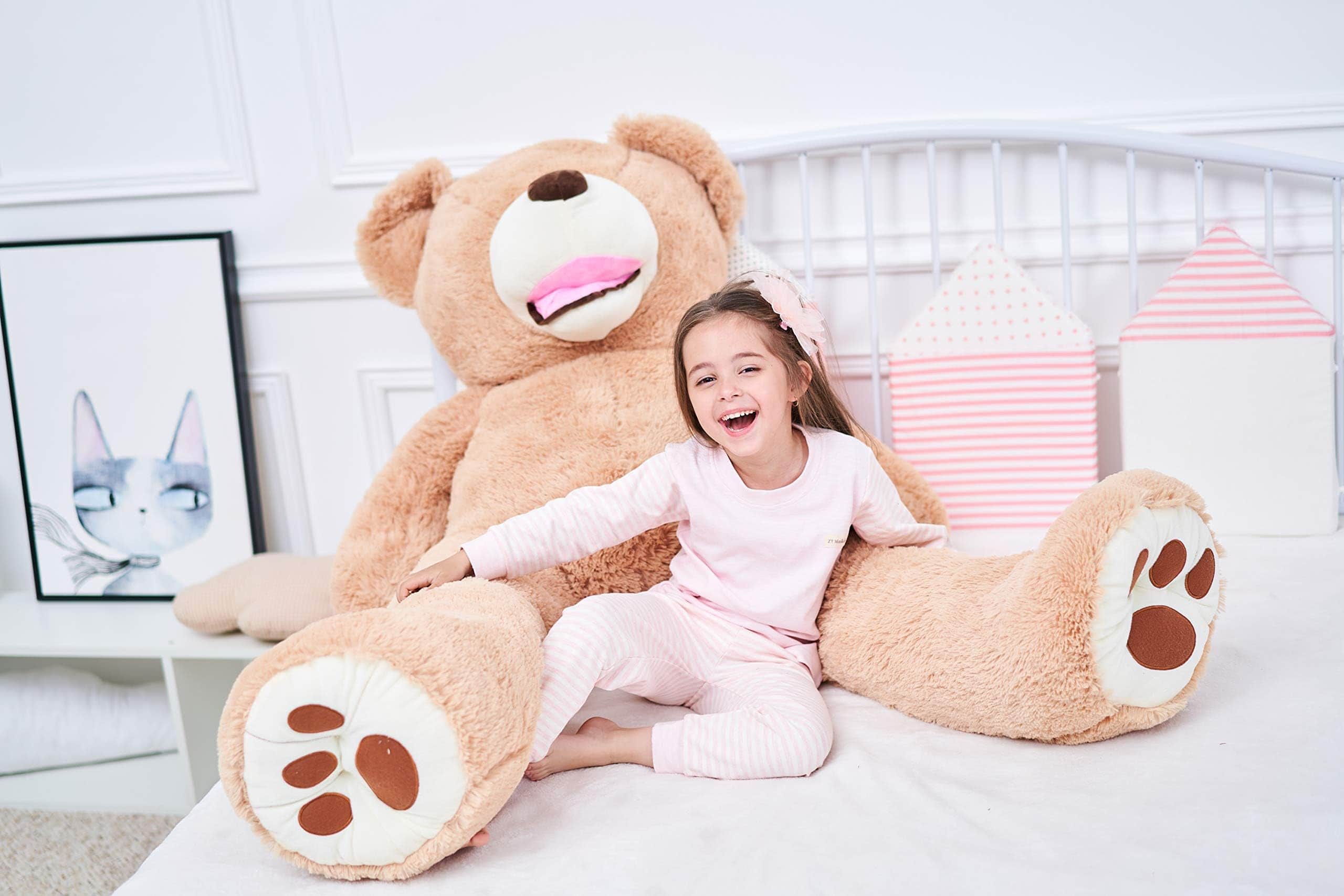 Peluche Gigante de Oso de Peluche IKASA (Marrón, 63 - Imagen 7