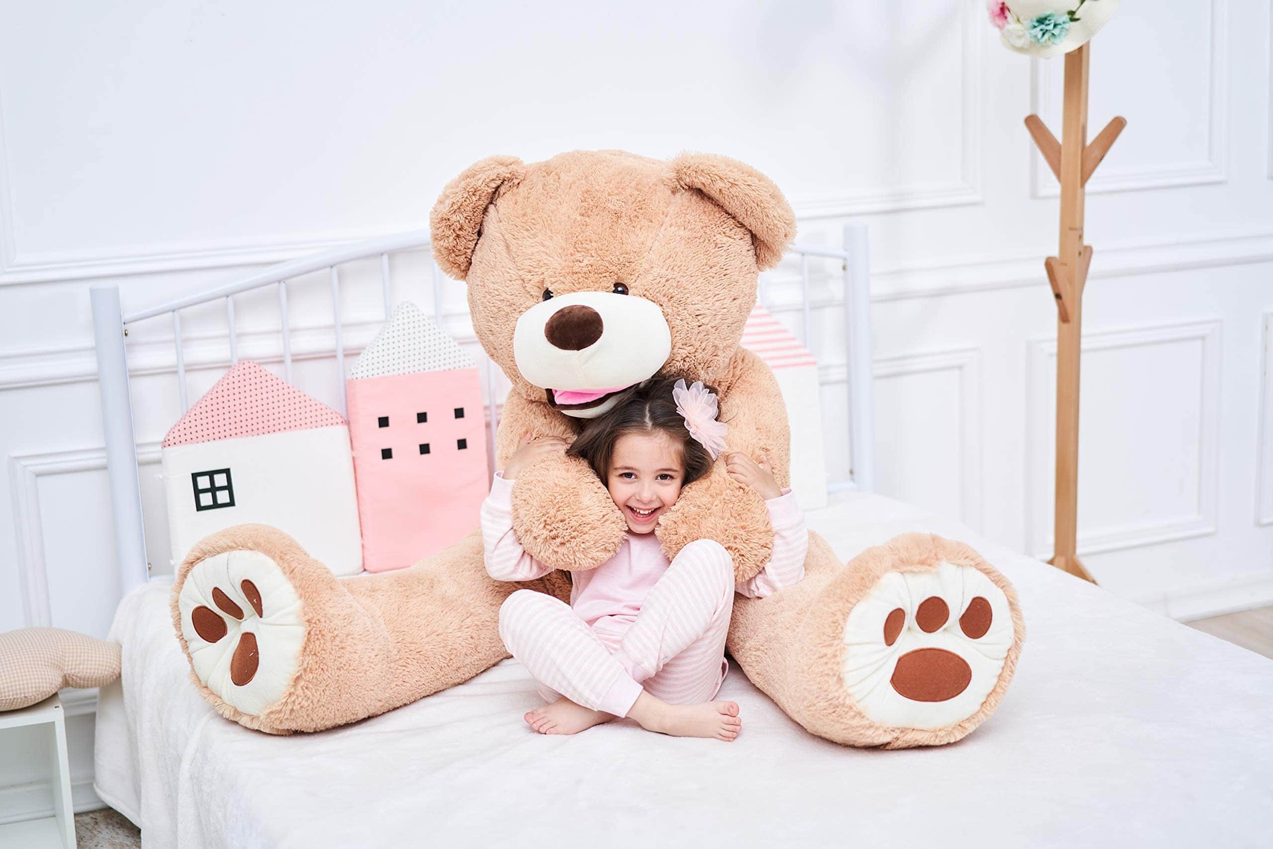 Peluche Gigante de Oso de Peluche IKASA (Marrón, 63 - Imagen 6