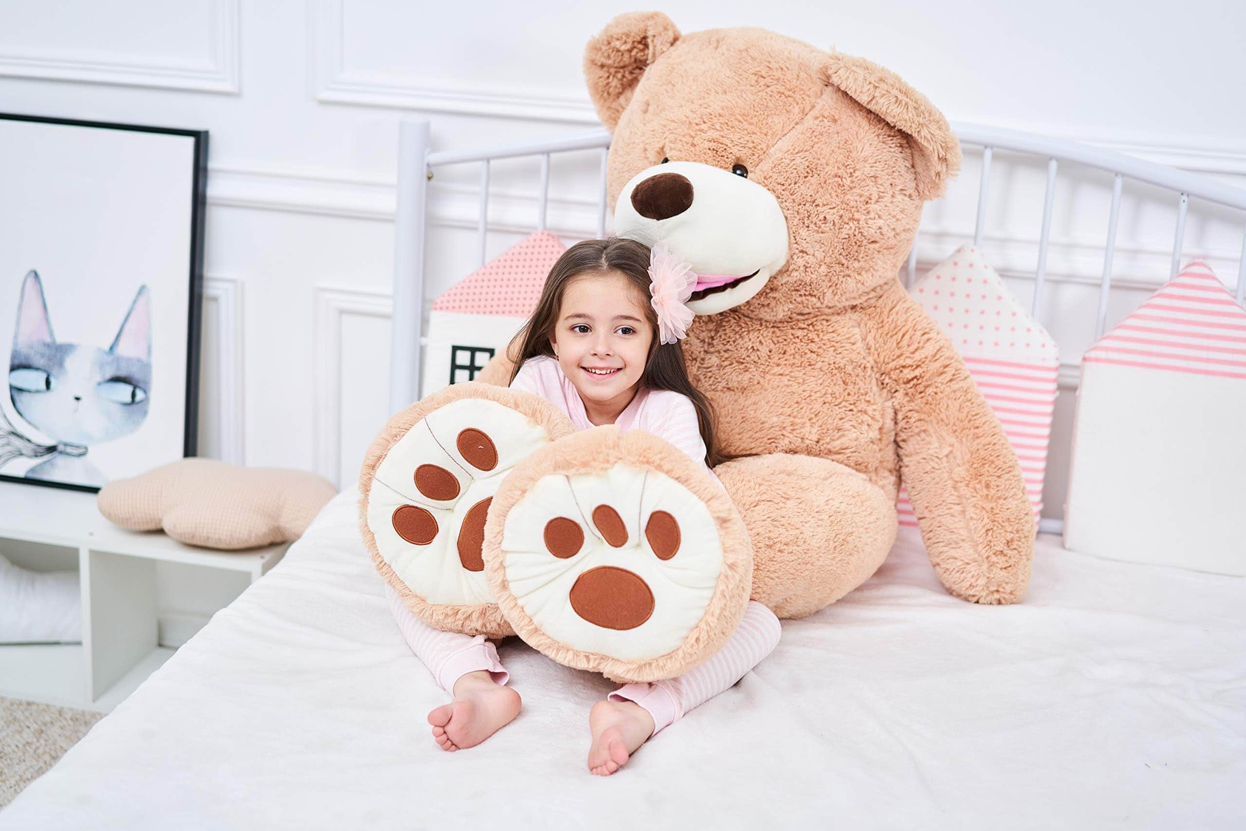 Peluche Gigante de Oso de Peluche IKASA (Marrón, 63 - Imagen 4