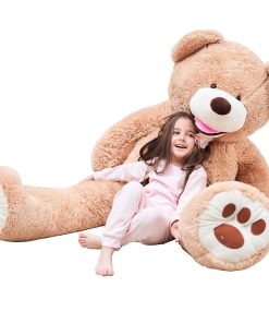 Peluche Gigante de Oso de Peluche IKASA (Marrón, 63