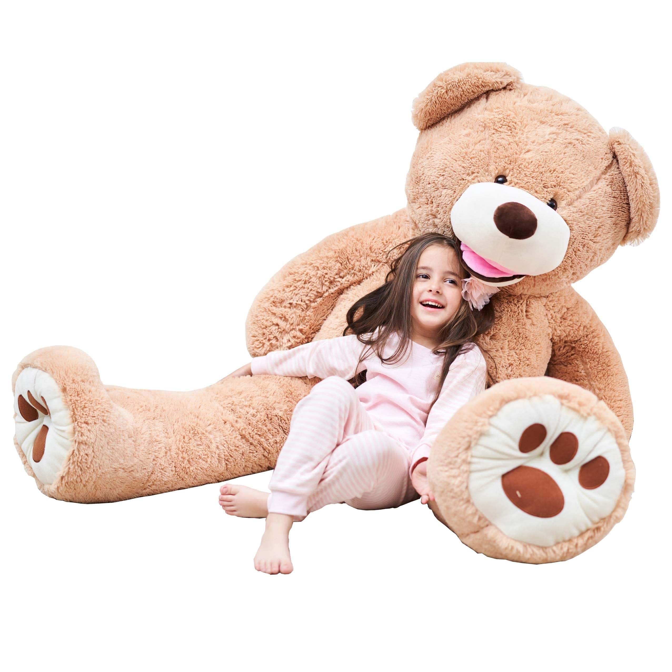 Peluche Gigante de Oso de Peluche IKASA (Marrón, 63