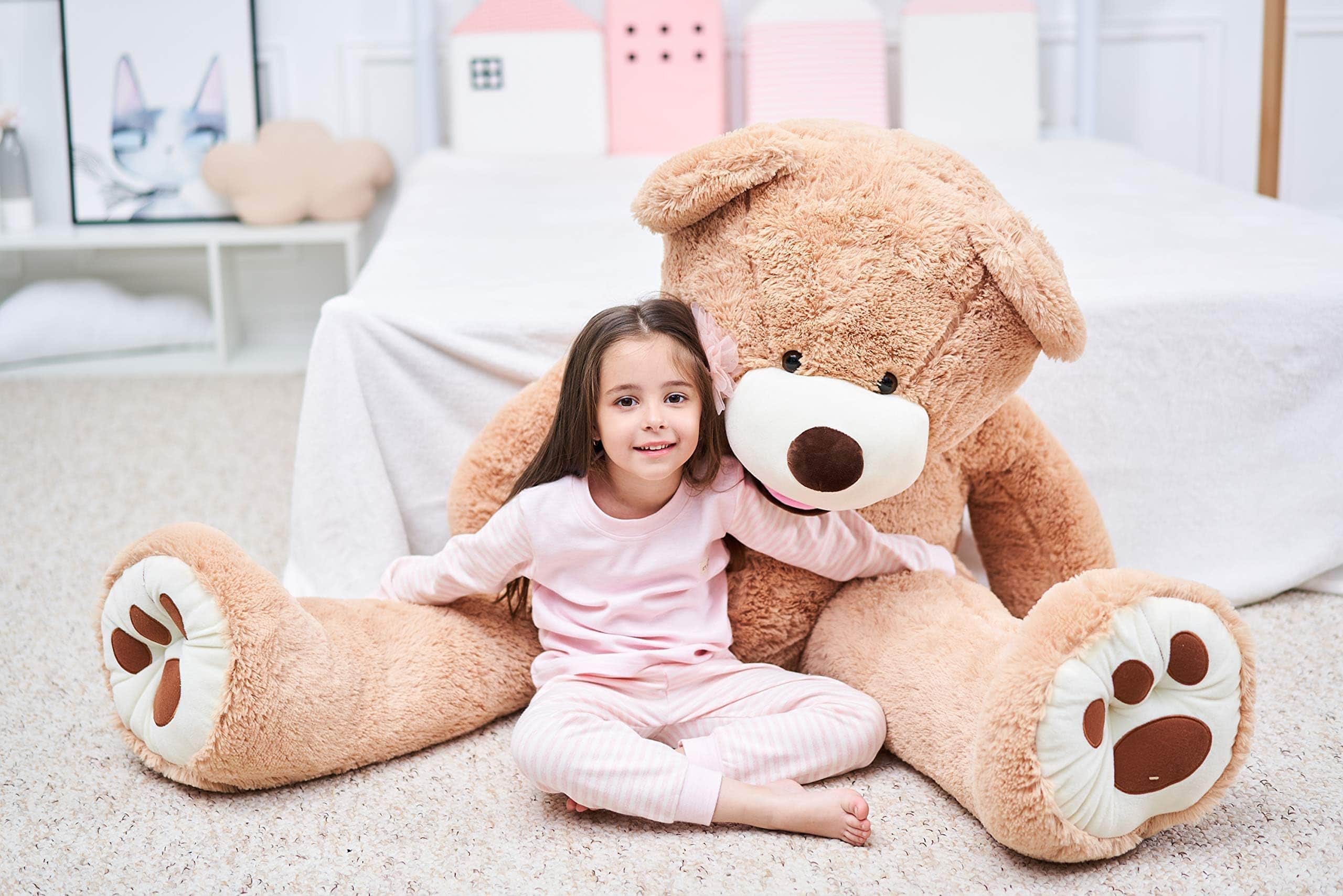 Peluche Gigante de Oso de Peluche IKASA (Marrón, 63 - Imagen 3