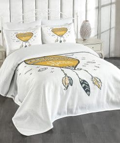 Colcha Lunarable Gypsy, Estilo atrapasueños Boho Corazón