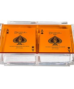 Luxe Dominoes Modern Elegant Playing Card Deck -Orange