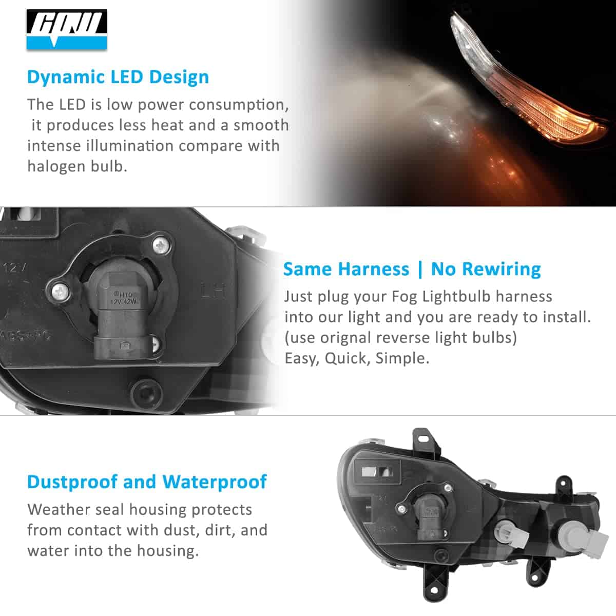 Luces de Niebla CPW Compatible con [2013 2014 2015 2016 - Imagen 5