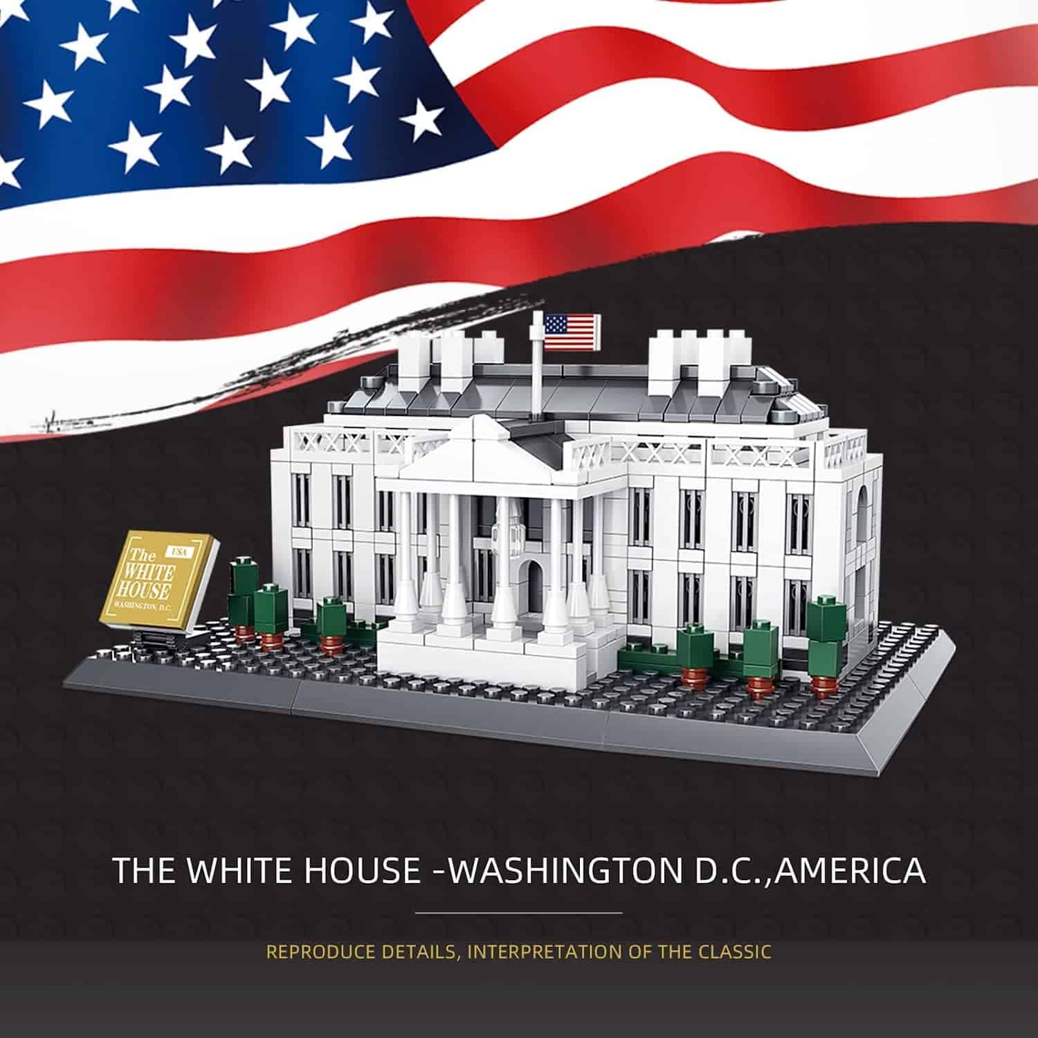 Conjunto de bloques de construcción de la Casa Blanca de - Imagen 8