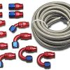 Kit de manguera de combustible AN6 PTFE con accesorios de