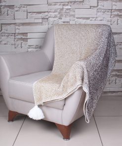 Manta de lana turca Betires Home - Suave, cálida,