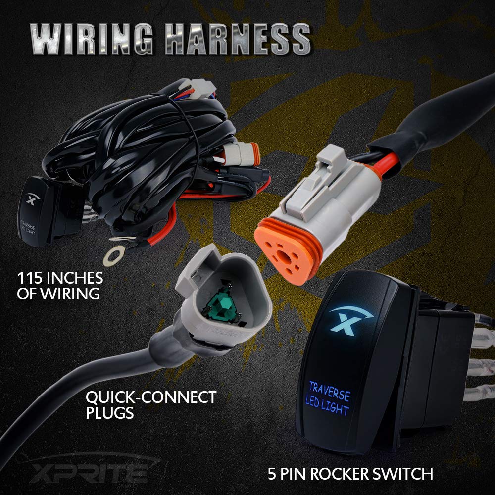 Rejilla de malla de acero negra Xprite con barra de luz de - Imagen 7