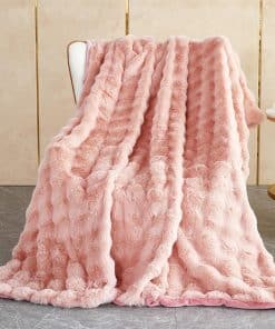 Manta de piel sintética suave y cálida - Manta de pelo