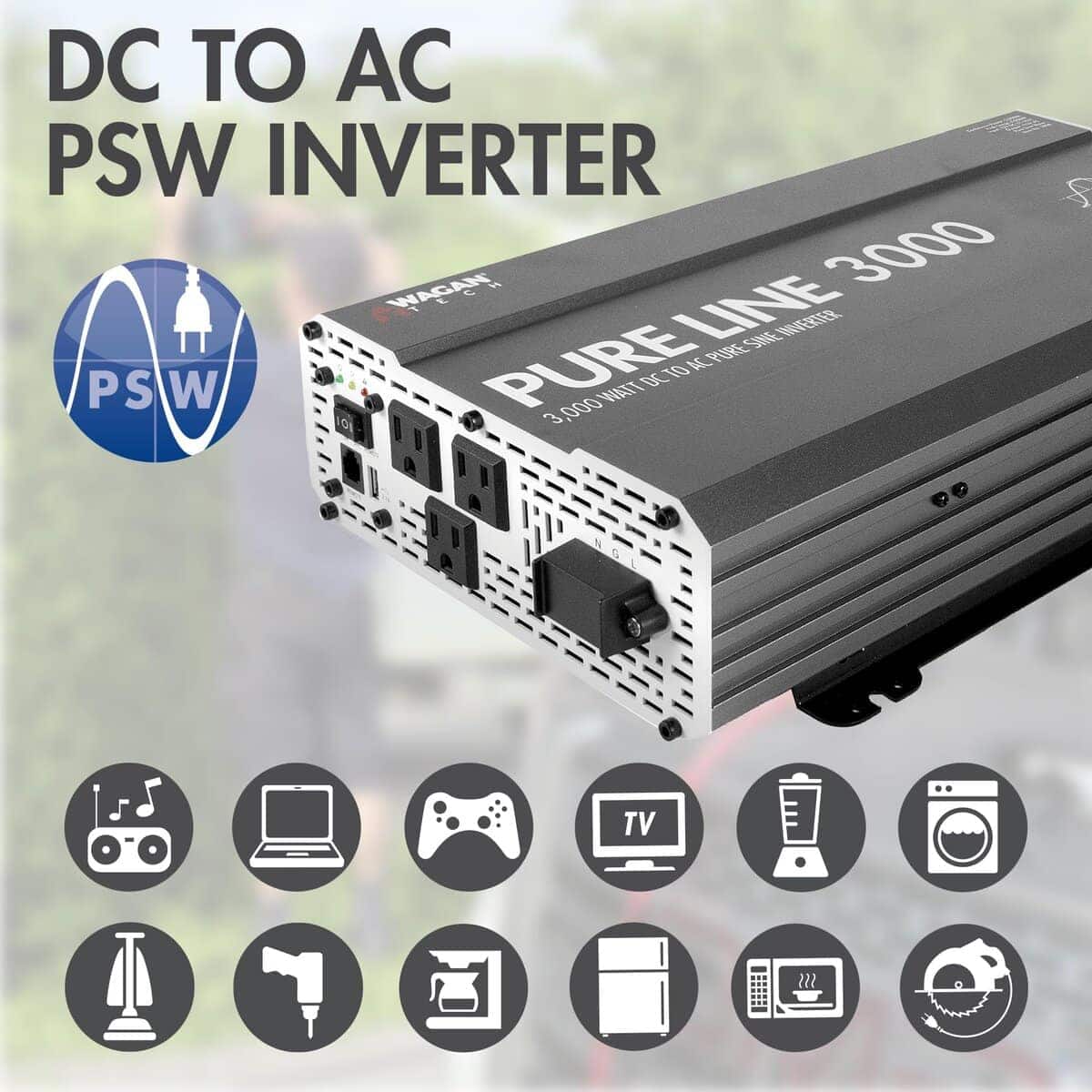 Inversor de Potencia Wagan EL3810 Pure Line de 3000 vatios - Imagen 4