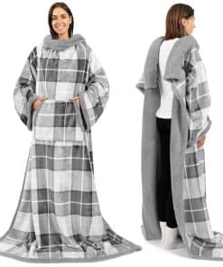 Manta con mangas de Sherpa de primera calidad PAVILIA para