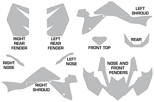 Kit de gráficos para ATV AMR Racing STICKER DECAL - Imagen 3