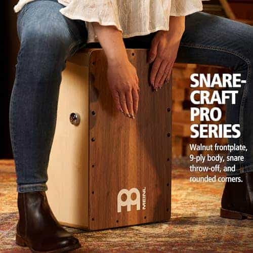 Meinl Percusión Snarecraft Cajón Profesional de Nogal con - Imagen 5