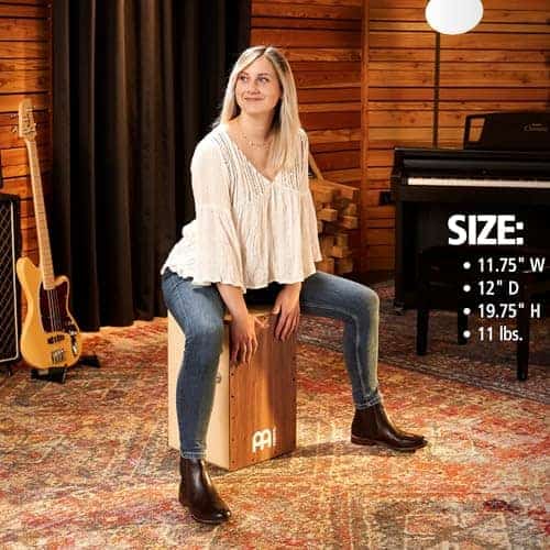 Meinl Percusión Snarecraft Cajón Profesional de Nogal con - Imagen 7