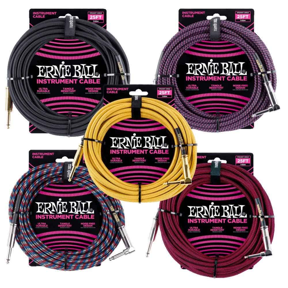 Cable de Instrumento Trenzado Ernie Ball, -Negro - Imagen 3