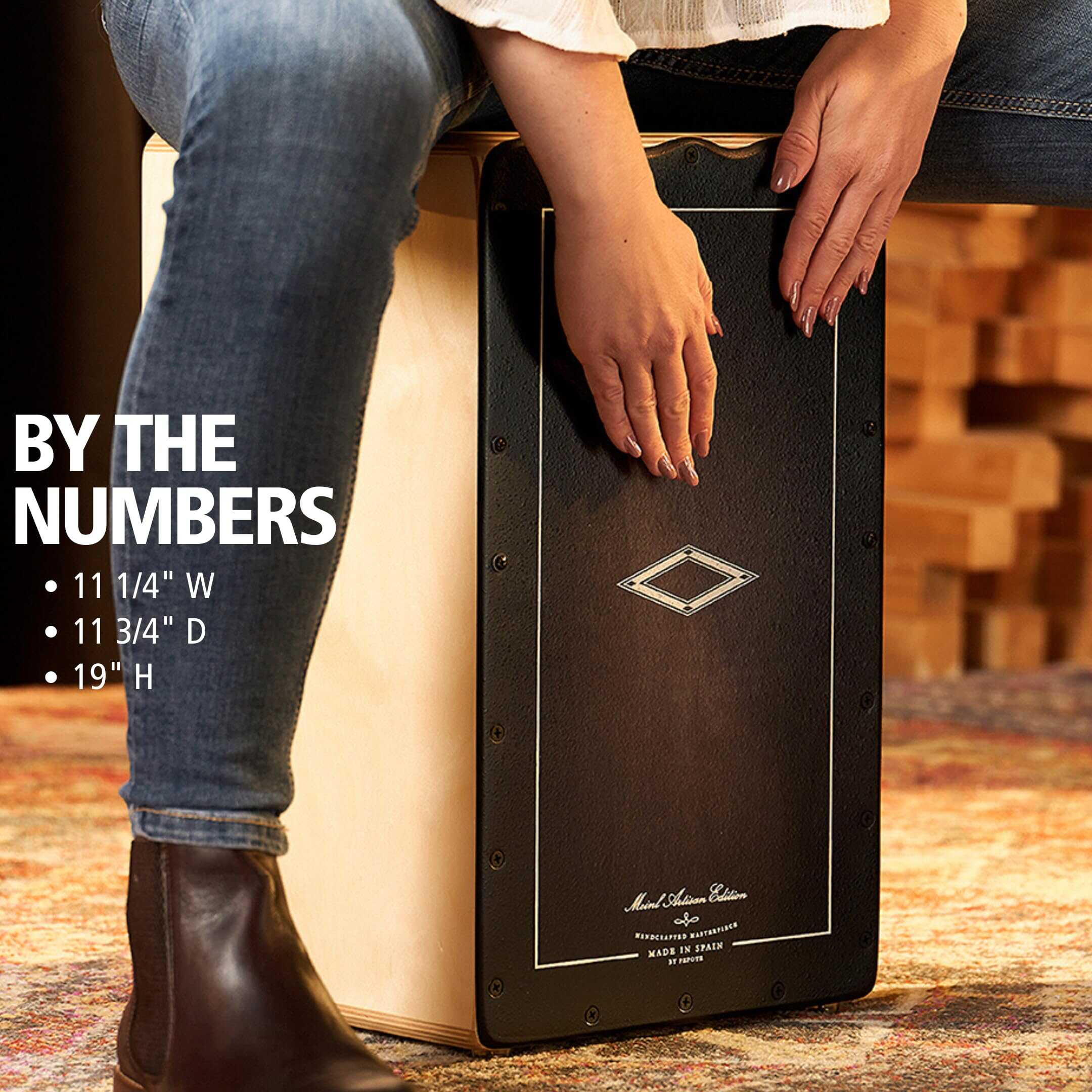 Meinl Artisan String Cajon con Frontplate de Ébano Burst / - Imagen 5