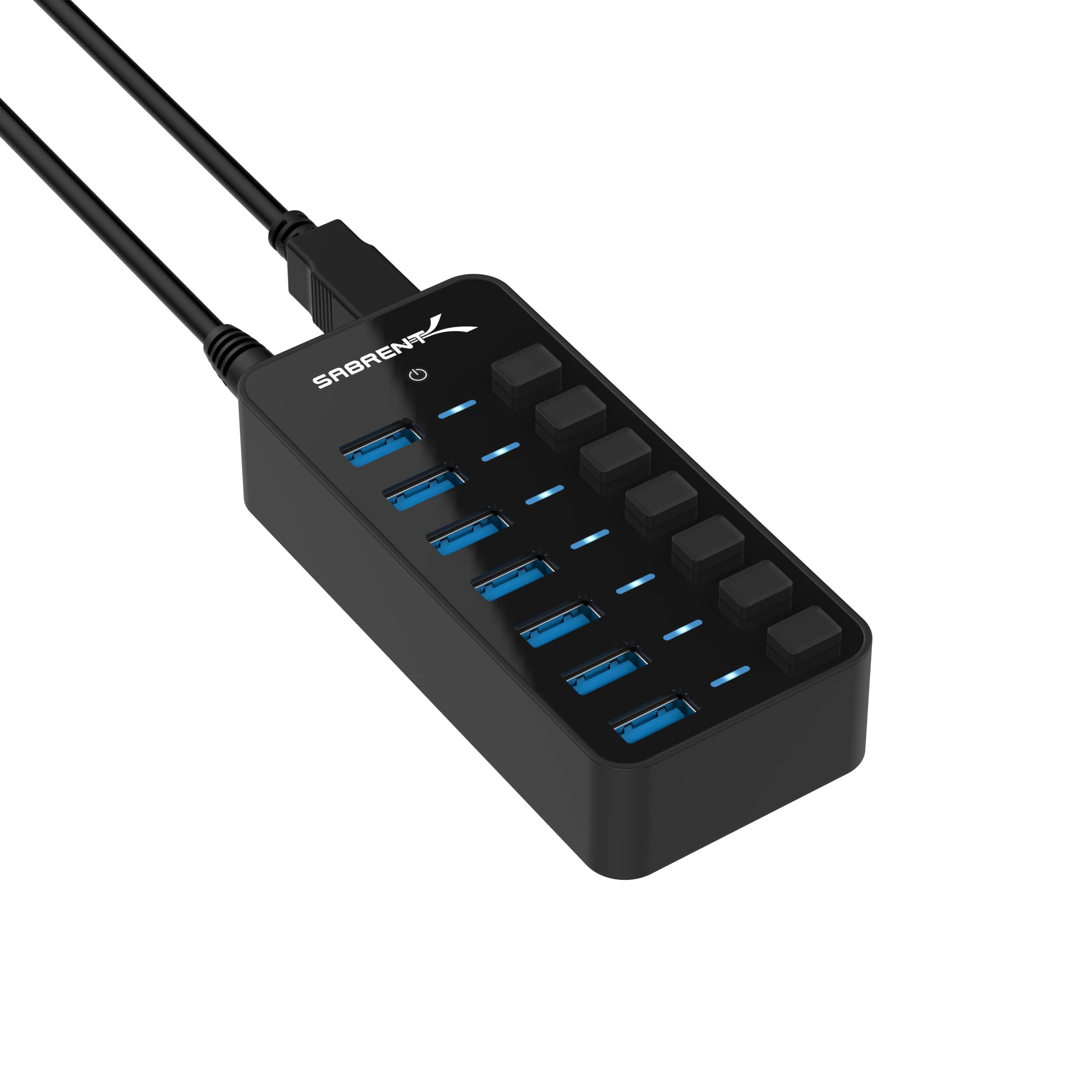SABRENT 36W 7 Puertos Concentrador USB 3.0 con