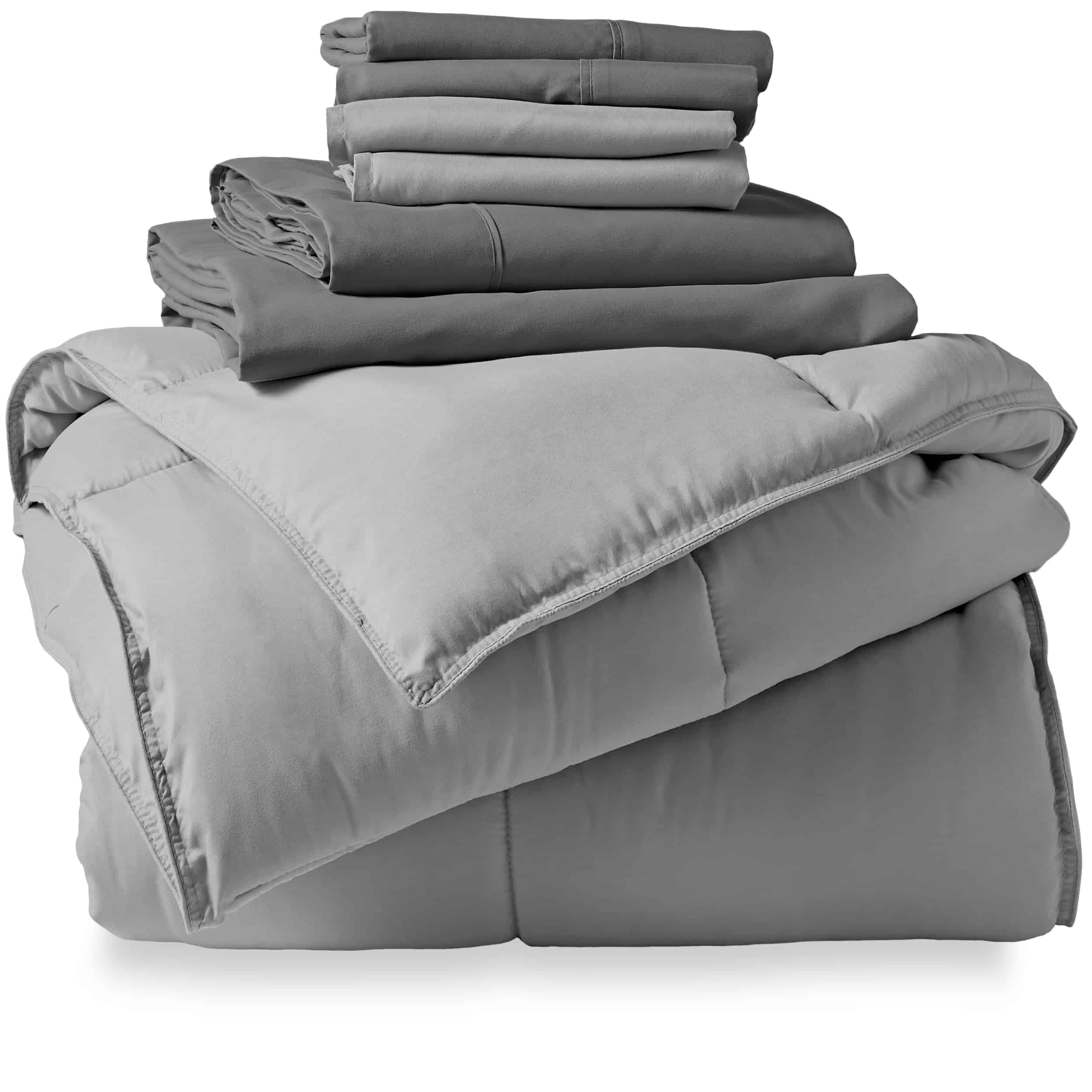 Juego de Comforter y Sábanas Bare Home Bed-in-A-Bag de 7