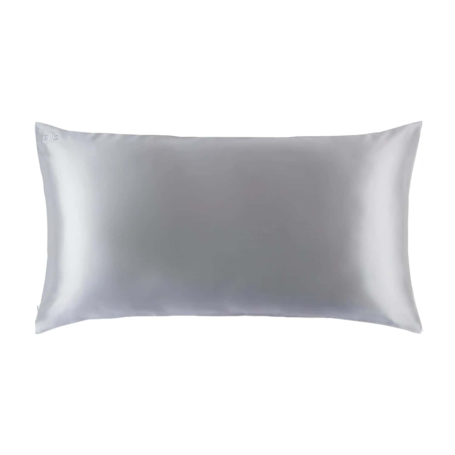 Funda de Almohada de Seda King, Color Plata (20" x 36")